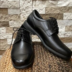 ROCKPORT Men’s  Black Leather Oxfords Sz 11